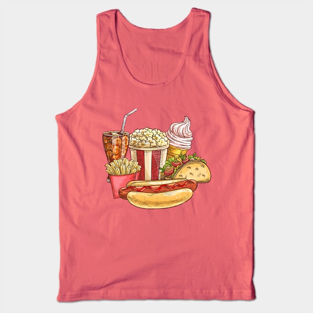 Junk food Tank Top by Mako Design 